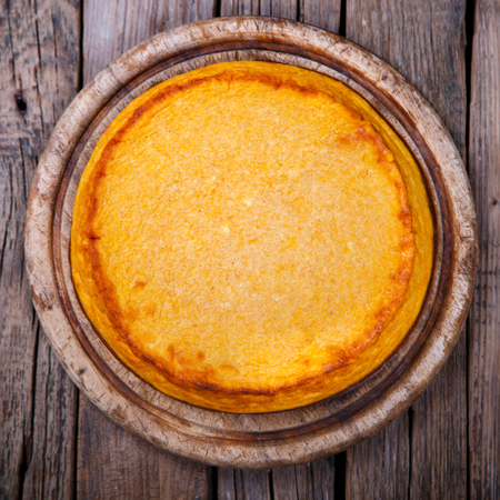 Baking with pumpkin. Autumnal dessert on a vintage wooden background.selective focus.の写真素材