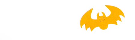 Colored bats Isolated on a whiteの写真素材