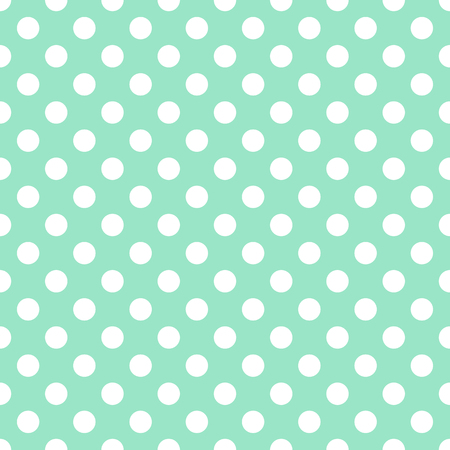 seamless dotted square pattern in mint and white colorのイラスト素材
