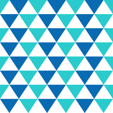 Vector seamless pattern with blue geometric trianglesのイラスト素材