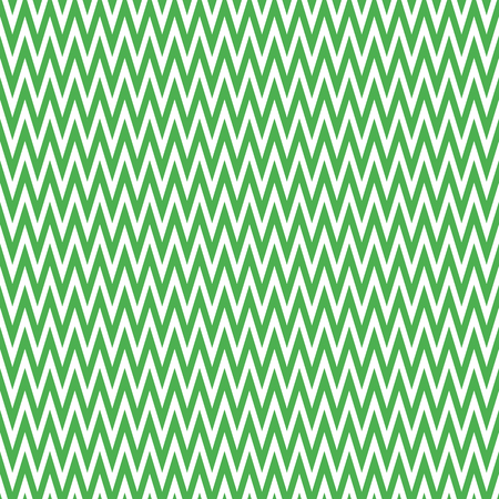 Seamless vector pattern with white and green zigzag in flat modern styleのイラスト素材