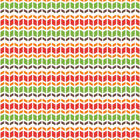 Bright geometric vector seamless pattern in flat styleのイラスト素材