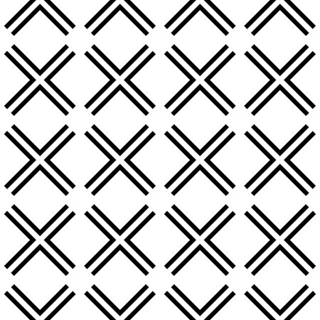 Geometric vector seamless pattern  on white background.のイラスト素材