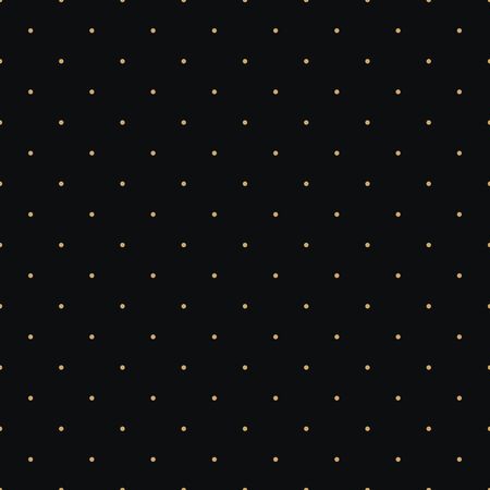 Dotted seamless vector pattern in black and gold colors.のイラスト素材