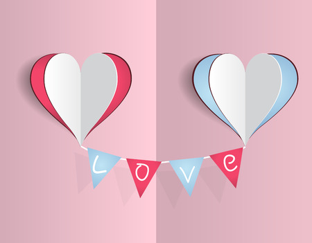 Greeting card for Valentine's Day.のイラスト素材