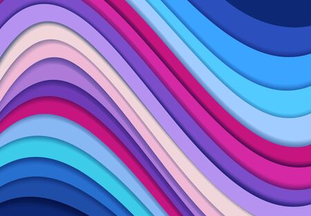 Colorful poster. Longitudinal wave color background with shadows. Art design for your design project.  illustrationの写真素材