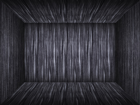 empty room in wood textureの写真素材