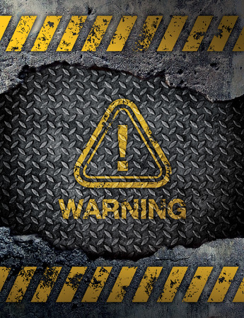 Warning Signの写真素材