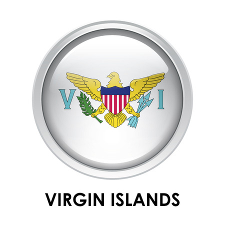 Round flag of Virgin Islandsの写真素材