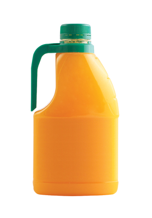 Orange juice in a gallonの写真素材
