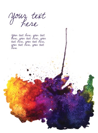 Abstract hand drawn watercolor backgroundのイラスト素材