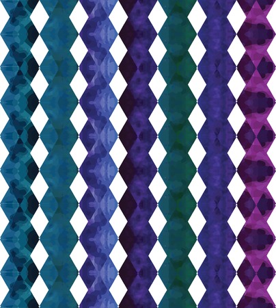 Vector geometric abstract watercolor pattern with vibrant psychedelic gradient trianglesのイラスト素材