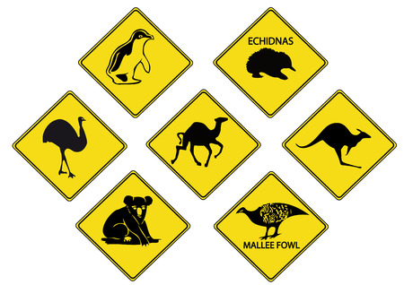Australian Road Signsのイラスト素材