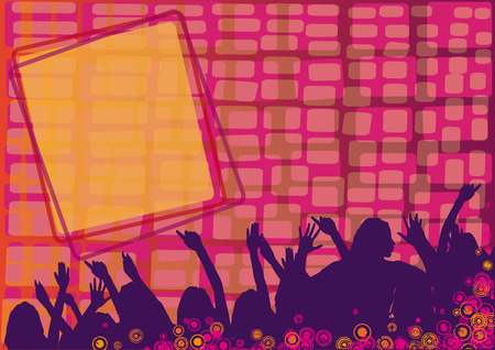 Background design with the retro style components.のイラスト素材