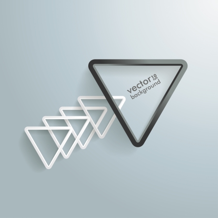 White and black triangles on the grey backgroundのイラスト素材