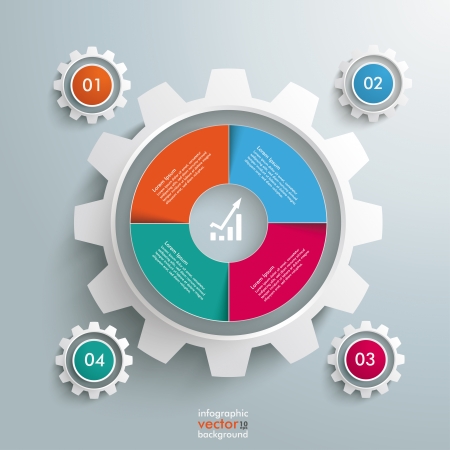Infographic design on the grey background. Eps 10 vector file.のイラスト素材