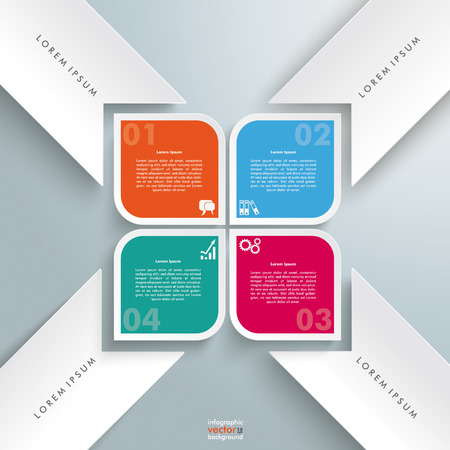 Template rectangles design on the grey background.のイラスト素材