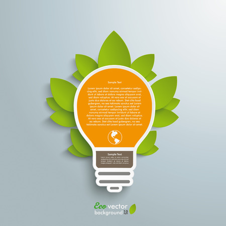 Infographic design with bulb on the grey background.のイラスト素材