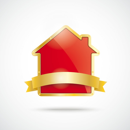 Infographic with house on the white background.  のイラスト素材