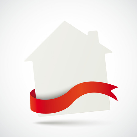 Infographic with house the white background.のイラスト素材