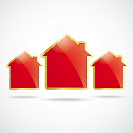 Infographic with house on the white background.  のイラスト素材