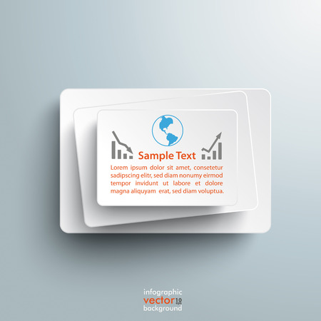 Big white rectangles on the grey background. Eps 10 vector file.のイラスト素材