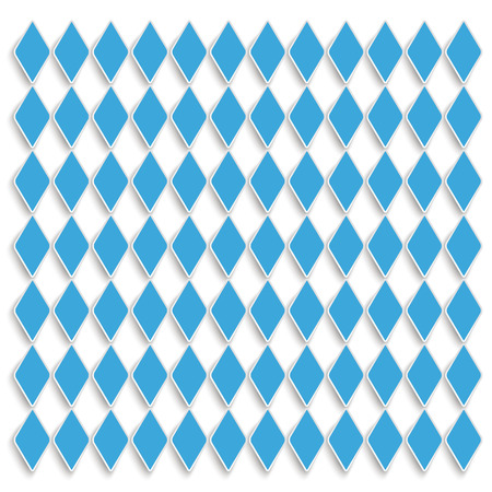 Blue rhombus pieces on the white background. のイラスト素材