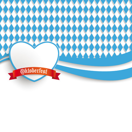 Oktoberfest design on the white background. German text  "Oktoberfest", translate  "Oktoberfest". のイラスト素材