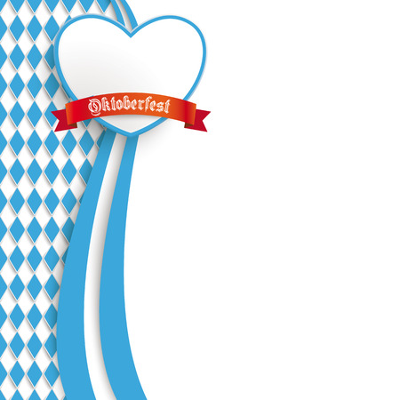 Oktoberfest design on the white background. German text "O´zapft is" and "Oktoberfest", translate "on tap" and "Oktoberfest". のイラスト素材