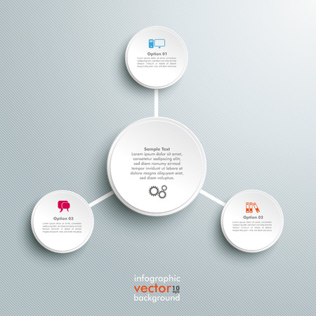 Infographic design on the grey background.のイラスト素材