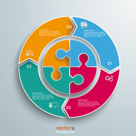 Colored ring on the gray background. Eps 10 vector file.のイラスト素材