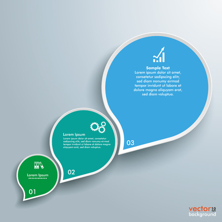 Infographic with drop shapes on the gray background. Eps 10 vector file.のイラスト素材
