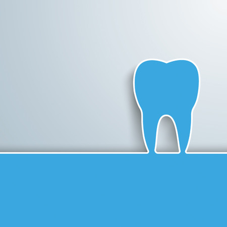 Tooth cover with blue and gray colors. Eps 10 vector file.のイラスト素材