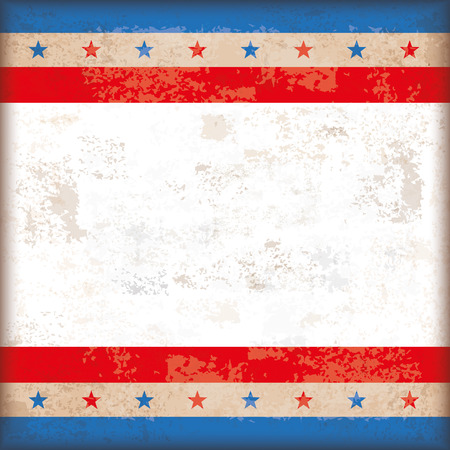 Abstract US-Flag on the vintage backgroundのイラスト素材