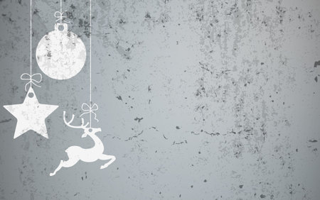 Christmas card with concrete background. Eps 10 vector file.のイラスト素材