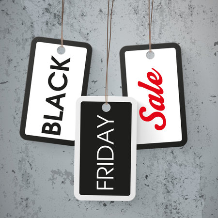 3 price stickers with text Black Friday Sale. Eps 10 vector file.のイラスト素材