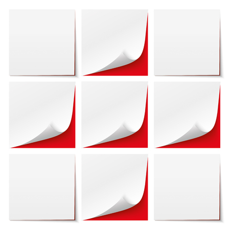 9 white sticks with red background. Eps 10 vector file.のイラスト素材