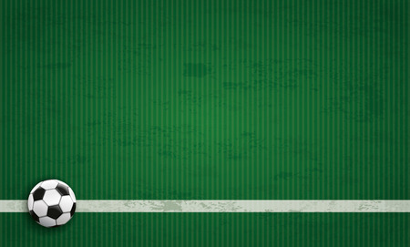 Long cover with football ground and football. vector file.のイラスト素材