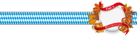 German text "Ozapft is" and "Oktoberfest", translate "on tap" and "Oktoberfest". vector file.のイラスト素材