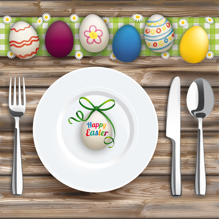 German text Frohe Ostern, translate Happy Easter. Eps 10 vector file.のイラスト素材
