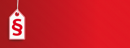 Hanging price stickers with paragraph on the red striped background. Eps 10 vector file.のイラスト素材