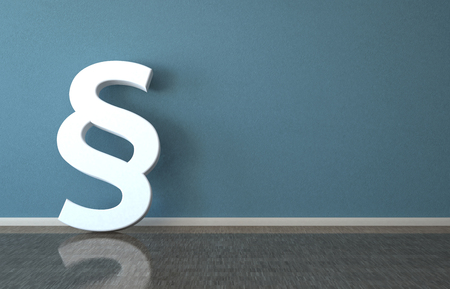 White paragraph in the room. 3d illustration. の写真素材