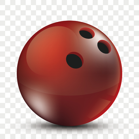 Bowling ball on the checked background. Eps 10 vector file.のイラスト素材