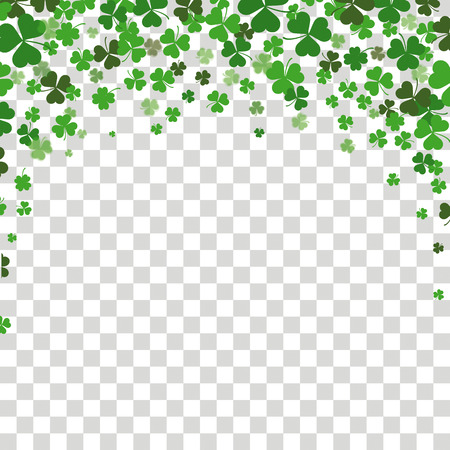 Vintage cover with shamrocks for St. Patrick's Day. Eps 10 vector file.のイラスト素材