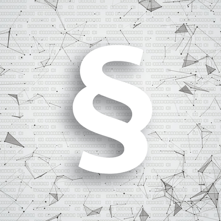 Abstract background with paragraph, connected dots and data vector file.のイラスト素材