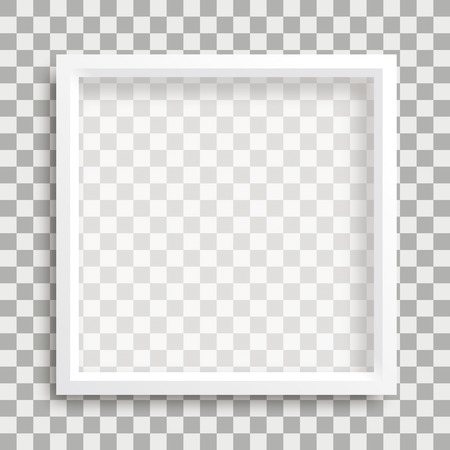 White frame on the checked background. Eps 10 vector file.のイラスト素材