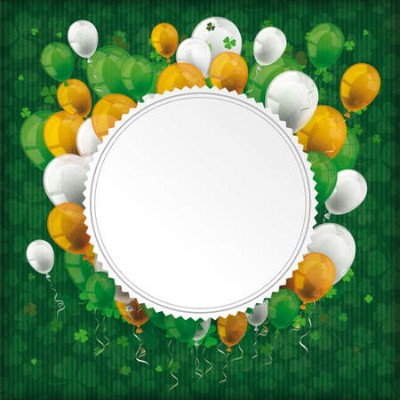 Vintage cover with for St. Patrick's Day. Eps 10 vector file.のイラスト素材