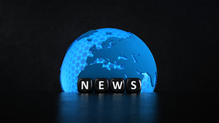 The news of the world. 3d illustration.