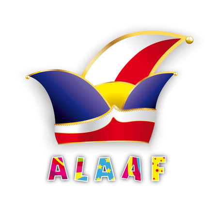 German text Alaaf, translate Hooray. Eps 10 vector file.のイラスト素材