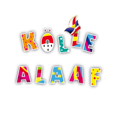 German text Koelle Alaaf, translate Cologne Hooray. Eps 10 vector file.のイラスト素材